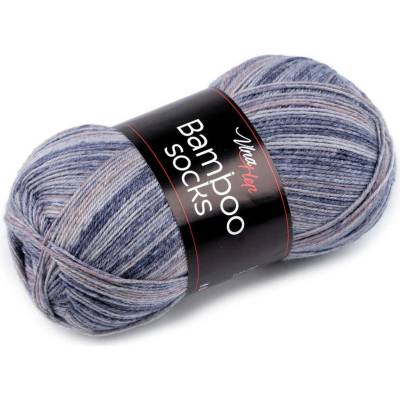 Pletací příze Bamboo Socks / ponožkovka 100 g Varianta: 7 (7908) modrošedá, Balení: 1 ks
