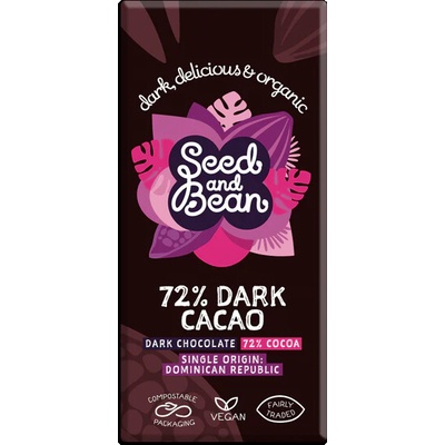 Seed & Bean BIO extra hořká 72% 75 g