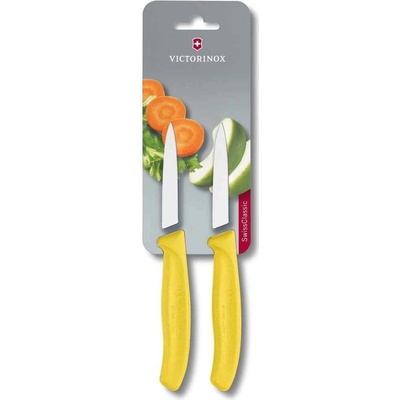 Victorinox 6 7606 L118B nůž na zeleninu žlutý 8cm 2 ks