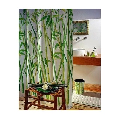 SPIRELLA Sprchový závěs BAMBUS green TXT 180 x 200 cm – Zboží Dáma