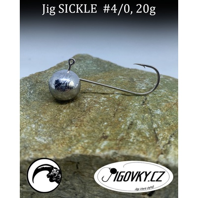 Jigovky.cz Jigové hlavičky Sickle vel.4 20g 5 ks