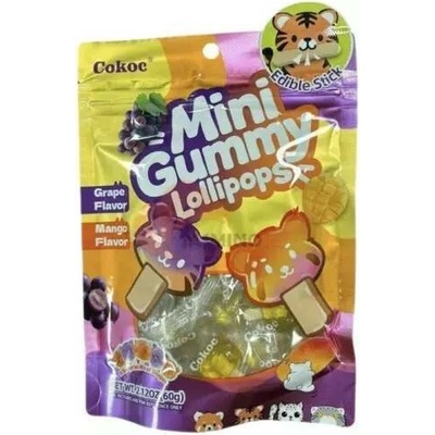 Cokoc Mini gummy lollipop grape mango 60 g