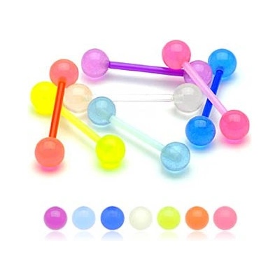 Steel Edge piercing do jazyku SEBXG modrá