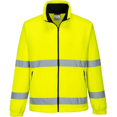 PortWest bunda Hi-Vis Essential F250 fleece reflexní Žlutá