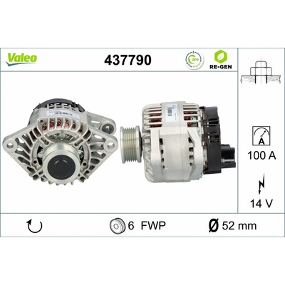 VALEO Alternátor 437790