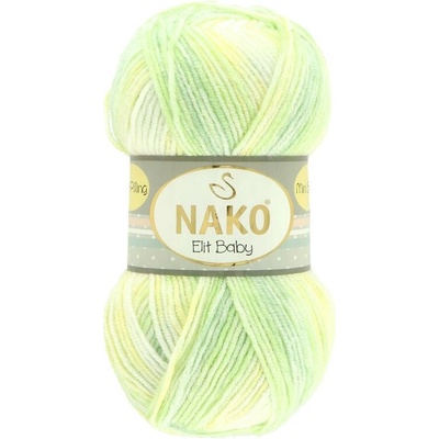 Nako Elit Baby Mini Batik 32424 zeleno žltá