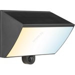 Brilliant - LED соларно стенно осветително тяло SIERRA LED/6W/3, 7V 2000 mAh IP54 черно (BI0412)