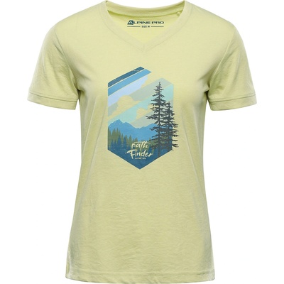 ALPINE PRO Дамска тениска от неизмачкваем материал ALPINE PRO NOGERA margarita вариант pa ALPINE PRO | Zelen | ЖЕНИ | XS
