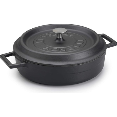 Pentole Agnelli ЧУГУНЕНА ТЕНДЖЕРА slow-cook 28cm 3, 4l ЧЕР (srp10628m)