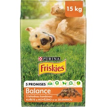 Friskies Balance s kuraťom a zeleninou 15 kg