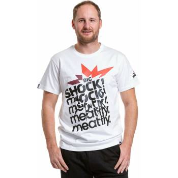 Meatfly мъжка тениска Big Shock Shattered White | Бяла | Размер Meatfly | Byal | МЪЖЕ | M