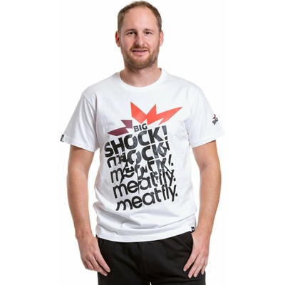 Meatfly мъжка тениска Big Shock Shattered White | Бяла | Размер Meatfly | Byal | МЪЖЕ | M