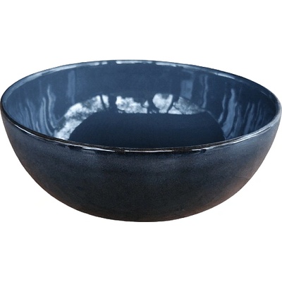 Порцеланова купа за салата, тъмно синя със сив отенък 22 см. 1 литър внос Португалия, преоценка
