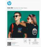 HP a/4 стикери за отпечатване за тъмни материали - 10 листа 8l1u7a