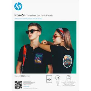 HP a/4 стикери за отпечатване за тъмни материали - 10 листа 8l1u7a