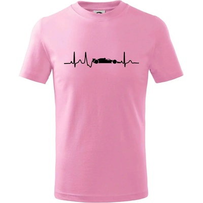 EKG formule tričko dětské bavlněné Růžová
