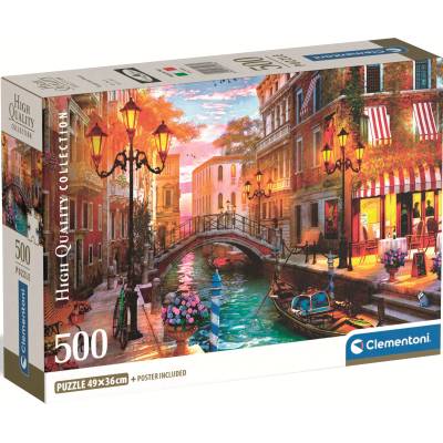 Clementoni Пъзел Clementoni от 500 части - Залез над Венеция (35586)