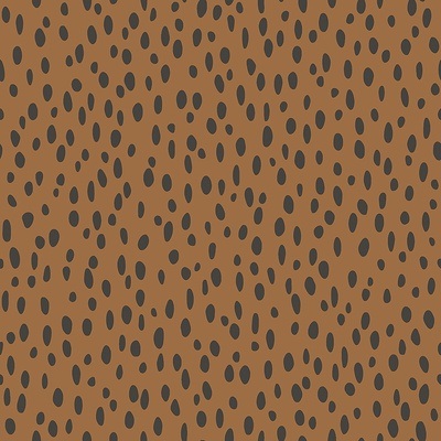 Esta Home 139257 Vliesová hnedá tapeta s bielymi nepravidelnými oválmi Forest Friends rozmery 0,53 x 10,05 m