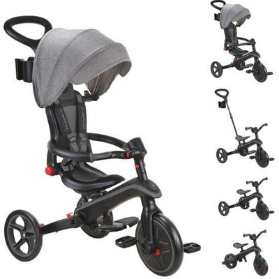 GLOBBER EXPLORE R TRIKE FOLDABLE 4v1 černá šedá