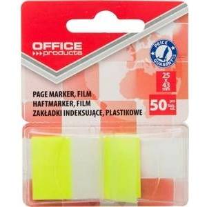 Office Products Indexing Rolls OFFICE PRODUCTS, PP, 25x43mm, 1x50 cards. , blister, yellow