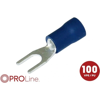 ACV 344340-2-0-p vidlicové káblové oko Ø otvoru=4.3 mm čiastočne izolované modrá 1 ks Piece