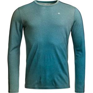 Ortovox Мъжко мериносово термобельо Ortovox 185 Rock'N'Wool Print L/S Merino base layer - Aop Green Sage - размер XL (015-2321-0114)