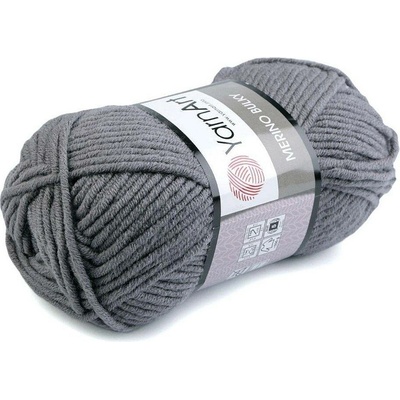 Merino bulky Pletací příze 100g - 25 (586) žlutá tmavá