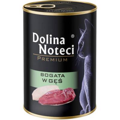 Dolina Noteci Premium за котки, богат на гъска, 400 г