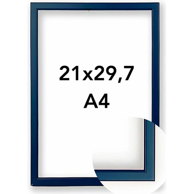 Fotorámeček 23 Rozměr: A4 - 21 x 29,7 cm, Barva: Modrá, Typ zasklení: Sklo