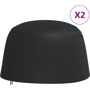 vidaXL Калъфи за висящи столове тип яйце 2 бр Ø190x115 см 420D Оксфорд (3203392)