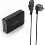 Hama Зарядна станция 240 W, GaN, Fast Charger, 4 x USB-C, 1 x USB-A, PD (201977) - tehnik
