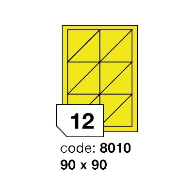 Rayfilm 90x90 mm 300 archů, matně žlutá, R0121.8010D