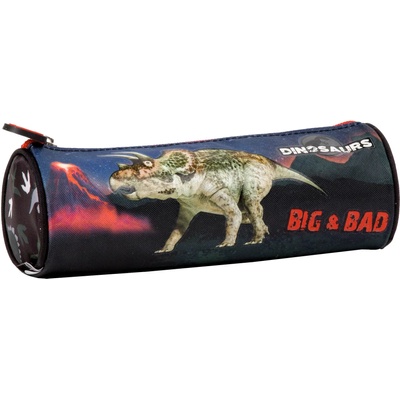 DERFORM Овален ученически несесер Derform Dinosaur 17 (87525)