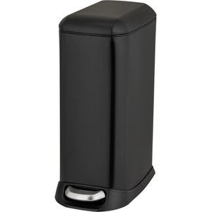 WENKO Матово черно стоманено кошче за боклук с педал 12 l Design - Wenko (54928100)