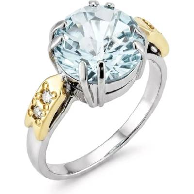 Stuchlík prsten s topazem a diamanty 015525
