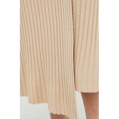 By Malene Birger Вълнена пола By Malene Birger в бежово среднодълга със стандартна кройка (Q72097002)