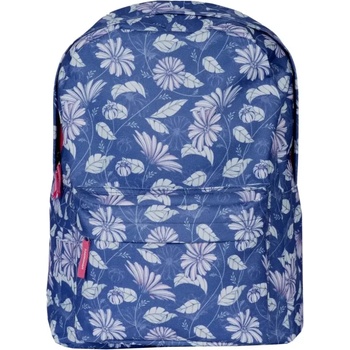 S-Cool Ученическа раница s-cool олекотена classic, синя на цветя