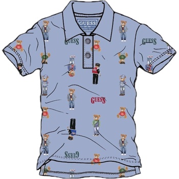 Guess Поло тениска Guess - С цветни мечета, многоцветна, 12 м (20261-N6RP01-KBV51-PM4U-12M)