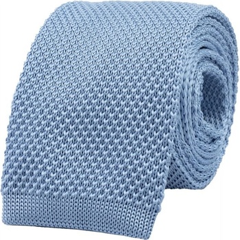 Bubibubi pletená kravata Dusty blue modrá