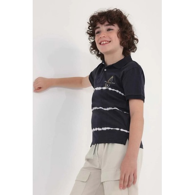 MAYORAL Детска памучна тениска с яка Mayoral в сиво с десен (6109.7D.JUNIOR)