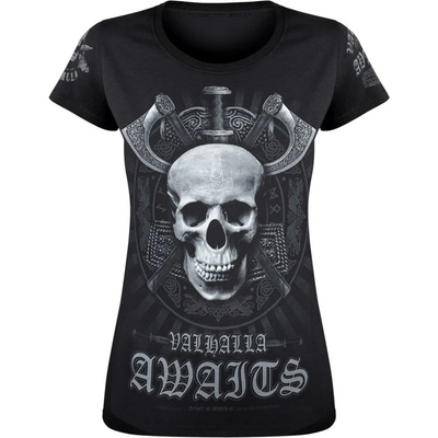 Victory or valhalla Дамска тениска victory or valhalla - skull - vov022da
