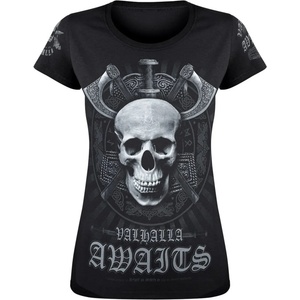 Victory or valhalla Дамска тениска victory or valhalla - skull - vov022da