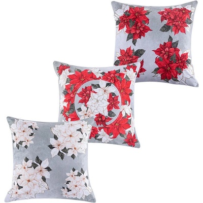decoDoma POINSETTIA 45 x 45 cm 3 ks
