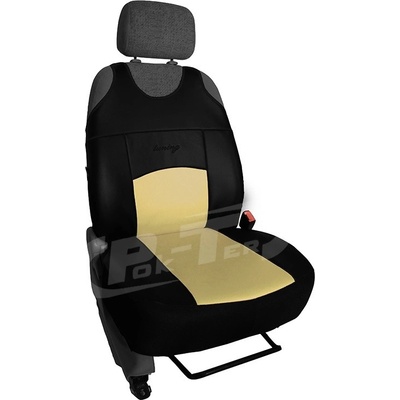 Autopoťah Pok-ter Autotričká Tuning koža béžové