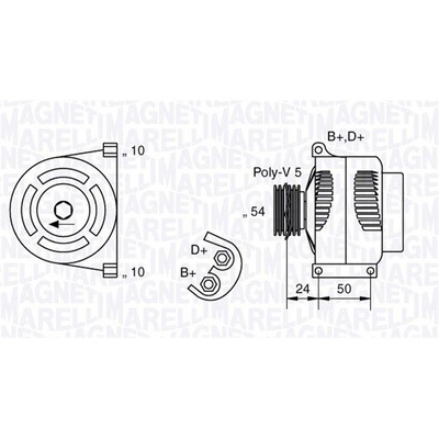 Generátor MAGNETI MARELLI 063377027010