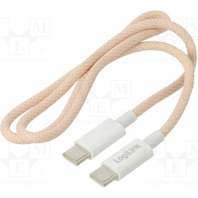 Logilink CU0343 USB 2.0 USB C vidlice z obou stran 500mm růžový