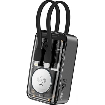 Promate Портативна батерия ProMate - Mavrix, 10 000 mAh, черна (6959144066066)