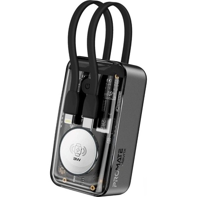 Promate Портативна батерия ProMate - Mavrix, 10 000 mAh, черна (6959144066066)