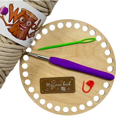 Woody Crafts MINI sada pro začátečníky Woody - béžová