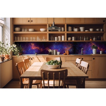 DIMEX ART s. r. o Фототапет за кухня - цветна галактика 420 x 60 см